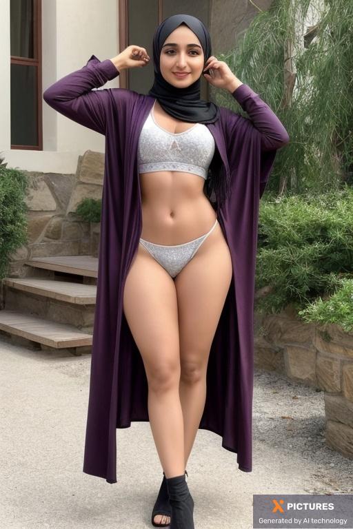 Woman, Arabic, Fit, Crying, Hijab, Full Body, 20s - 30s