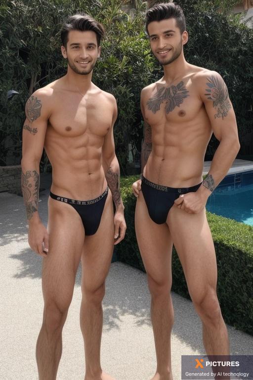 Man, Two, Italian, Skinny, Modern tattoos, 20s - 30s