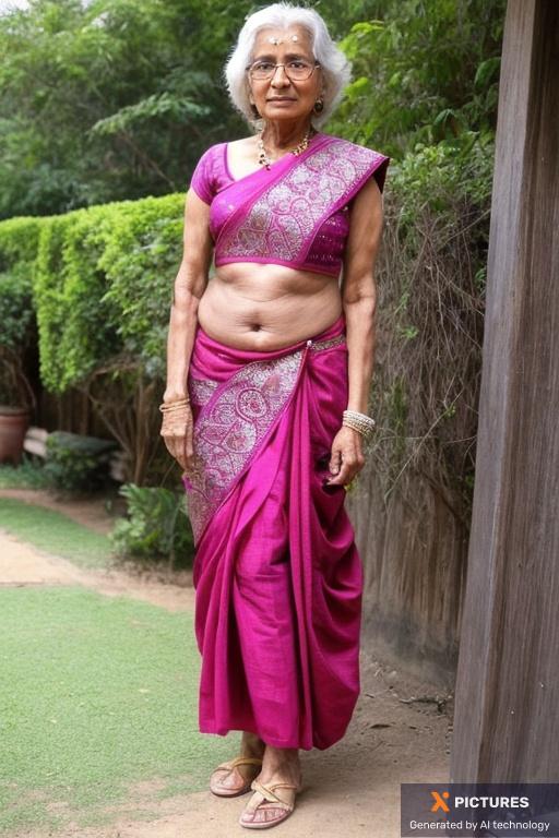 Woman, Two, 60+, Indian