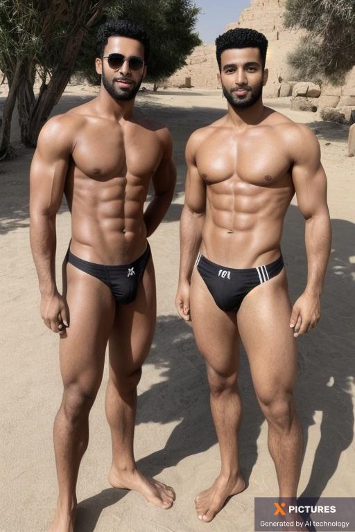 Man, Two, Egyptian, 20s - 30s