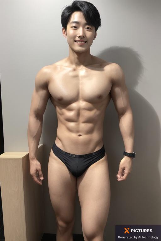 Man, One, Korean, Muscular, 20s - 30s