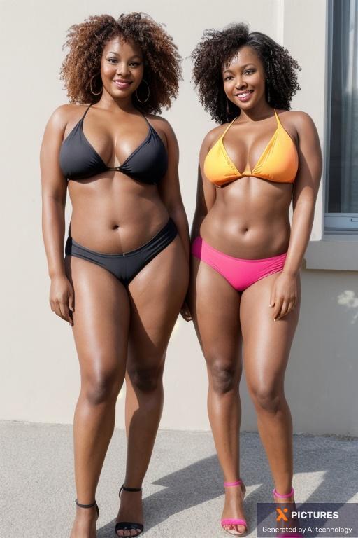Woman, Two, Black