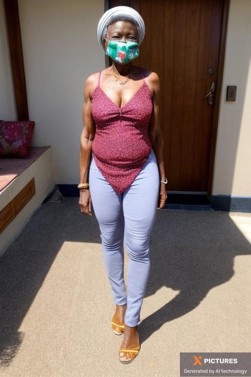 Woman, One, 60+, African
