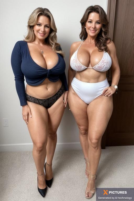 Woman, Two, 40s - 50s, European, Thick, Large, Thick thighs